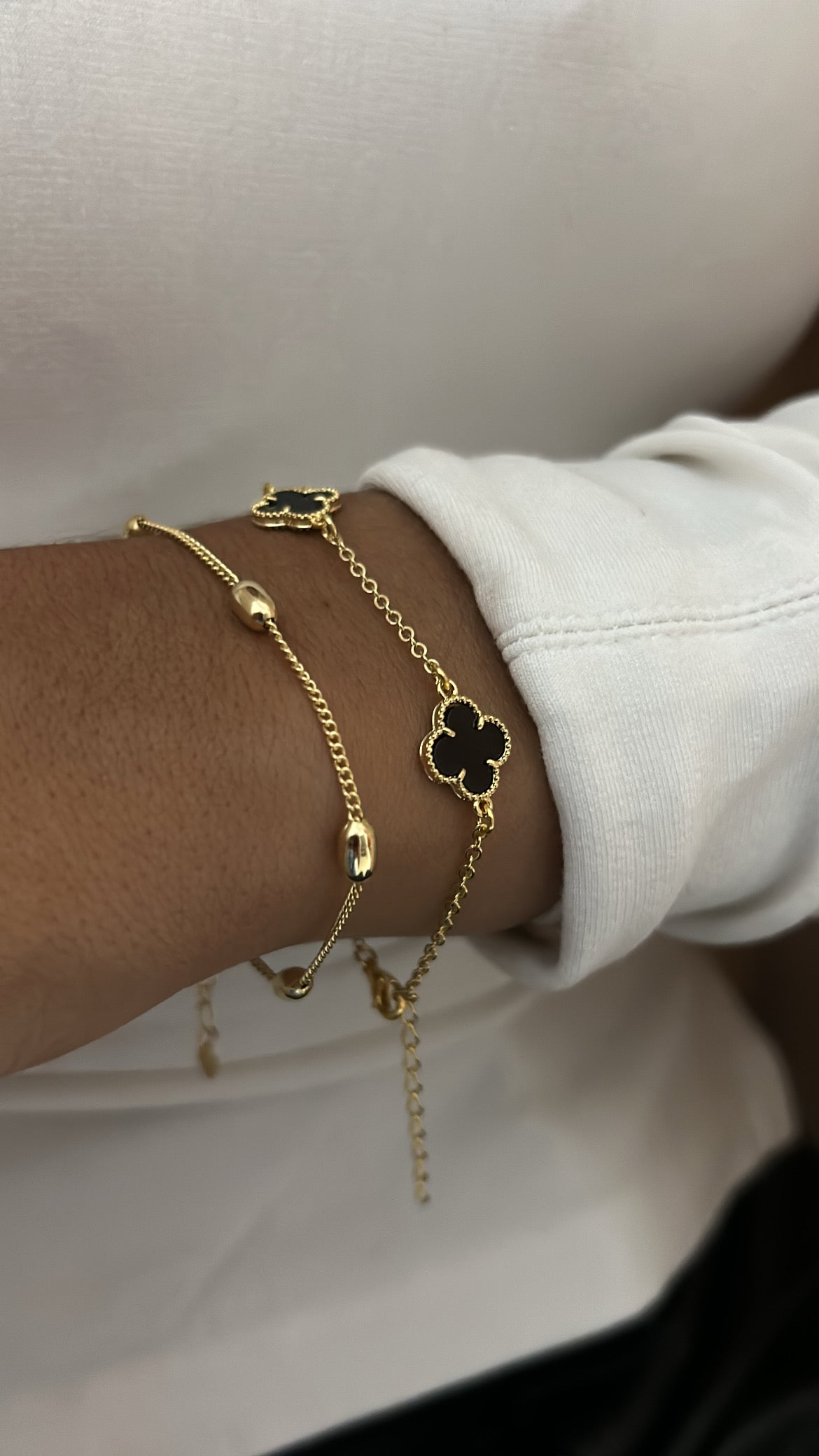 Pulseira Trevo Preto