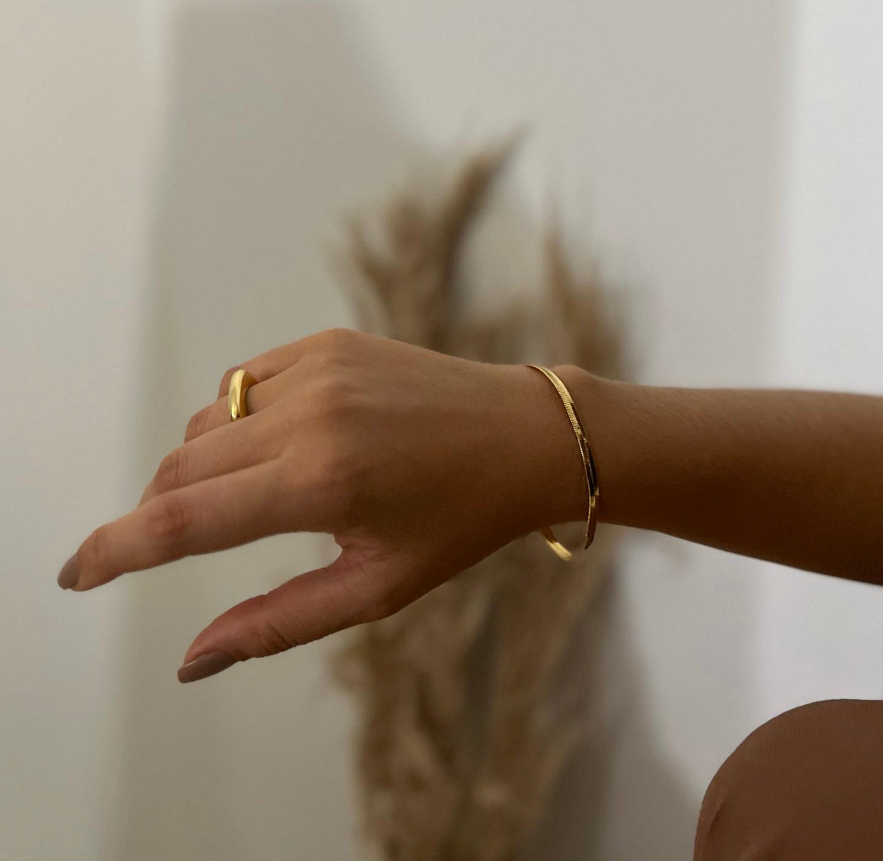 Pulseira Elegance Fita Dourada