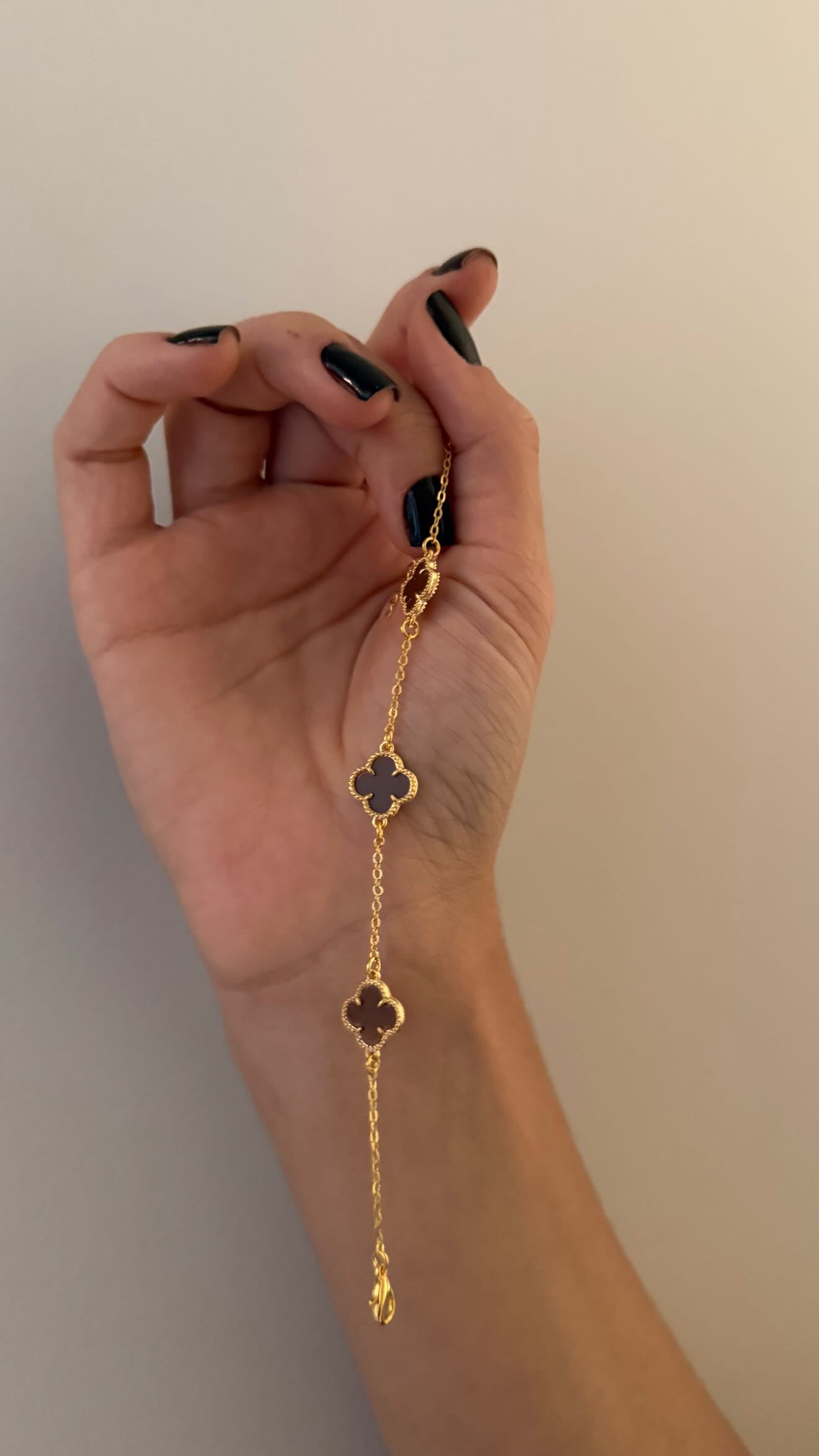 Pulseira Trevo Marrom