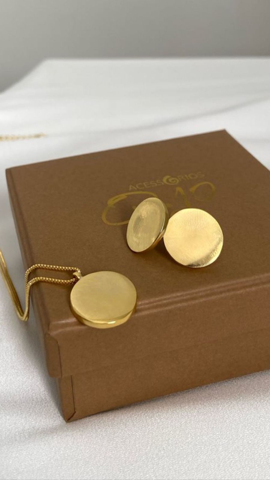 Conjunto Medalha Minimalista