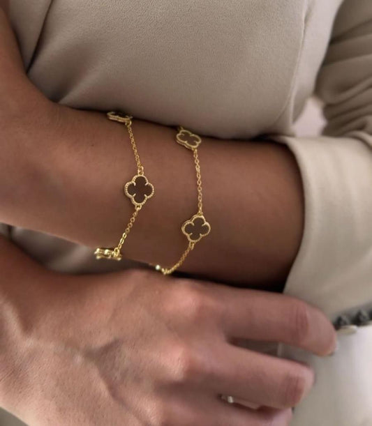 Pulseira Trevo Marrom